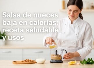 Salsa de nueces baja en calorías: receta saludable y usos Salsa de nueces baja en calorías