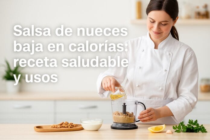 Salsa de nueces baja en calorías
