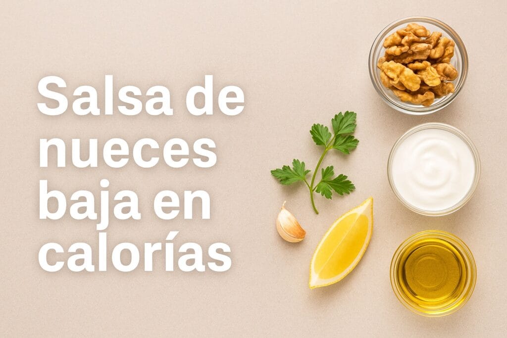 Salsa de nueces baja en calorías: receta saludable y usos