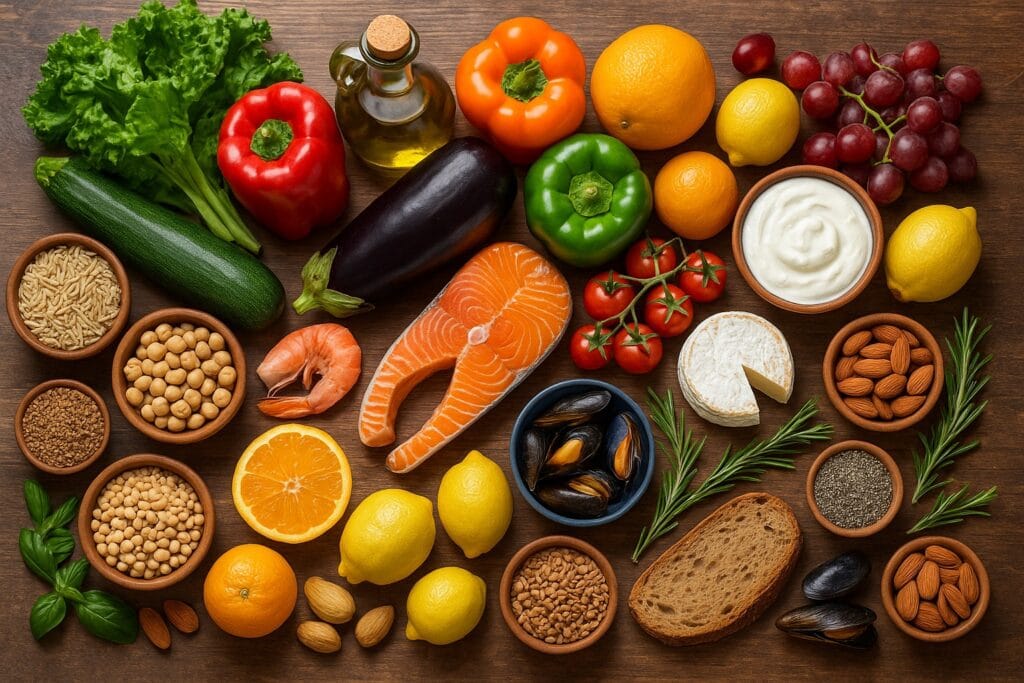 Dieta mediterránea antiinflamatoria: menú semanal