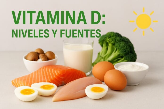 Vitamina D niveles: valores óptimos, fuentes y cómo suplementar