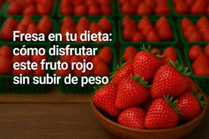 Fresa en tu dieta: cómo disfrutar este fruto rojo sin subir de peso