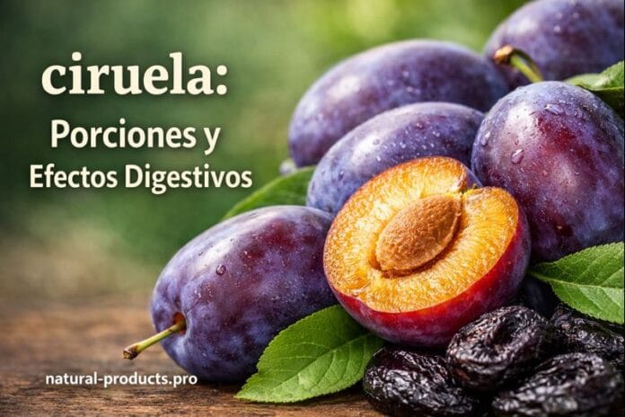 Ciruela: porciones seguras y efectos digestivos